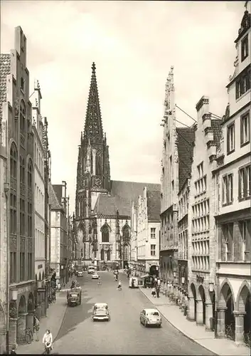 Muenster Westfalen Prinzipalmarkt Lambertikirche Kat. Muenster