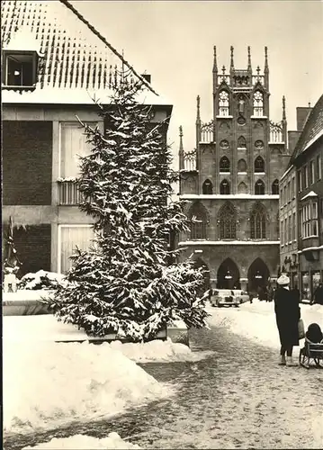 Muenster Westfalen Michaelisplatz Rathaus Winterimpressionen Kat. Muenster