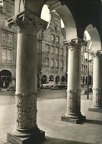 Muenster Westfalen Stadtweinhaus Sentenzbogen Prinzipalmarkt Kat. Muenster