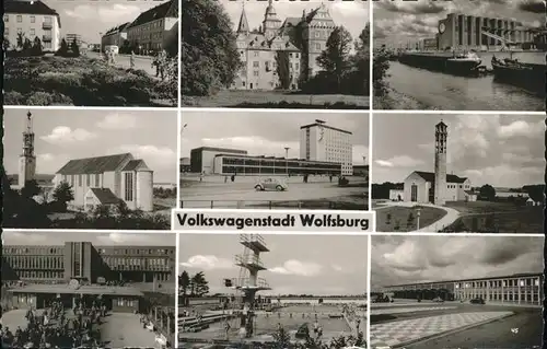 Wolfsburg Teilansichten Volkswagenstadt Wolfsburg VW Werk Kirche Kat. Wolfsburg