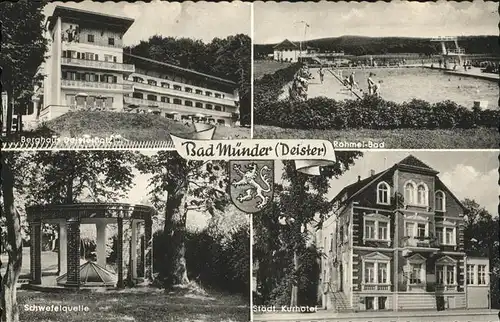 Bad Muender Berghaus Deisterholz Rohmel Bad Schwefelquelle Kurhotel Kat. Bad Muender am Deister