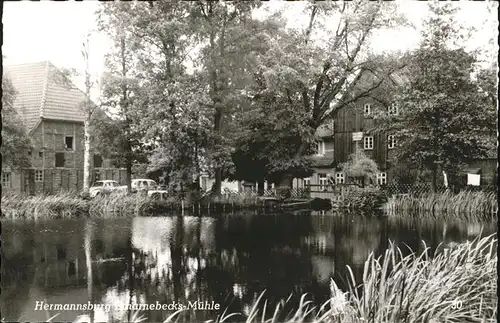 Hermannsburg Scharnebecks Muehle Teich Kat. Hermannsburg