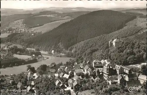 Freusburg Luftaufnahme Freusburg Schloss Kat. Kirchen (Sieg)