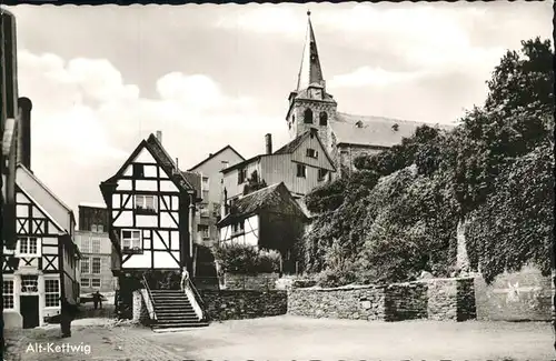 Kettwig Alt Kettwig Fachwerkhaus Kirche Kat. Essen