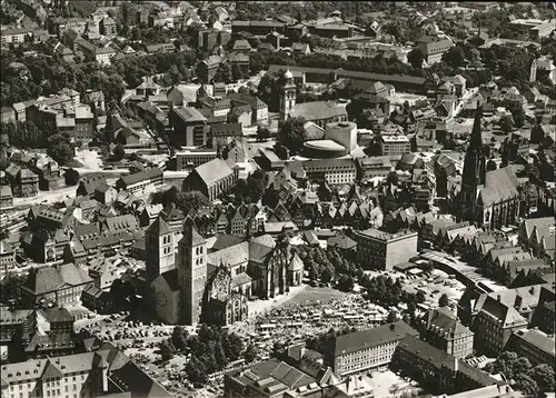 Muenster Westfalen Luftaufnahme Muenster mit Dom Altstadt Kat. Muenster