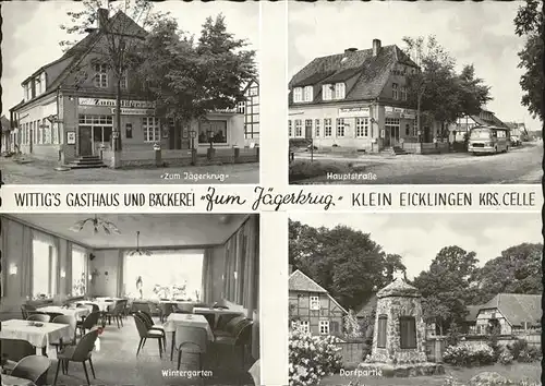 Klein Eicklingen Gasthaus Zum Jaegerkrug Hauptstrasse Ehrenmal Kat. Eicklingen