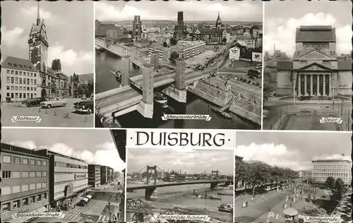 Duisburg Ruhr Duesseldorfer Strasse Koenigstrasse Oper Schwanentorbruecke / Duisburg /Duisburg Stadtkreis