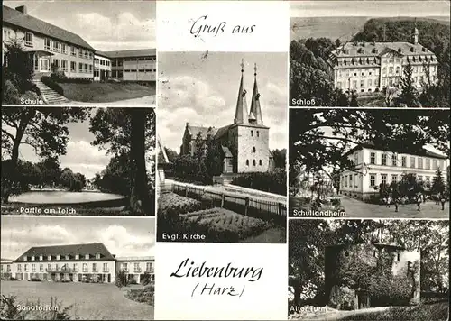 Liebenburg Schule Sanatorium Schloss alter Turm Kat. Liebenburg