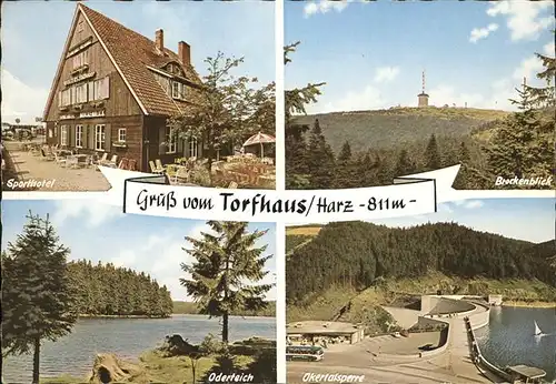 Torfhaus Harz Sporthotel Oderteich Okertalsperre Brockenblick Kat. Altenau