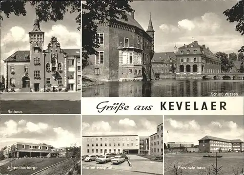 Kevelaer Schloss Wissen Marien Hospital Jugendherberge Kat. Kevelaer