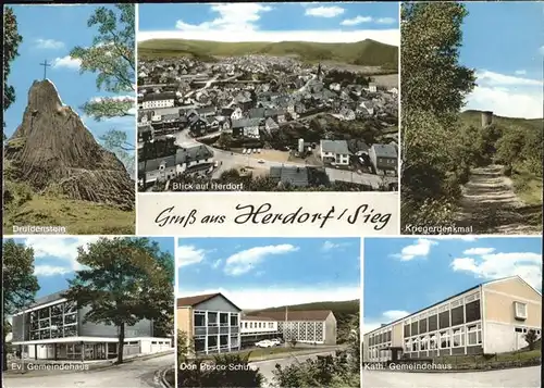 Herdorf Sieg Don Bosco Schule Ev. Kath. Gemeindehaus Kat. Herdorf