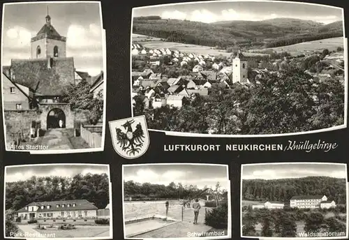 Neukirchen Knuellgebirge Altes Stadttor Schwimmbad Waldsanatorium Kat. Neukirchen