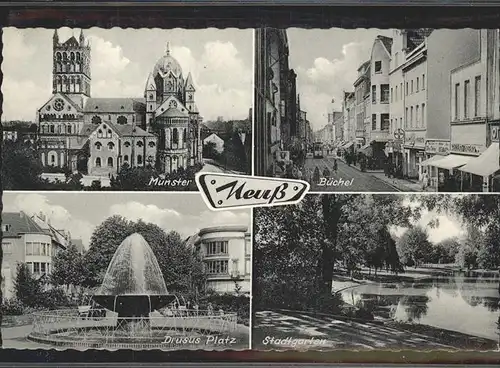 Neuss Buechel Drusus Platz Muenster Stadtgarten Kat. Neuss