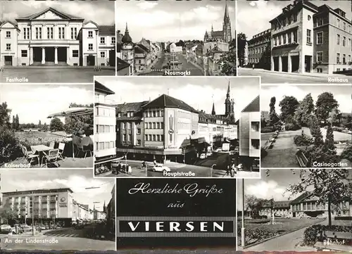 Viersen Festhalle Lindenstrasse Hauptstrasse Bahnhof Kat. Viersen