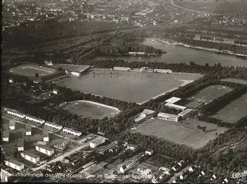 Duisburg Ruhr WFV Sportschule Sportpark Fliegeraufnahme / Duisburg /Duisburg Stadtkreis