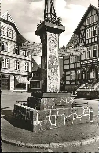 Bad Grund Harz Wegweiser Fachwerk Kat. Bad Grund (Harz)