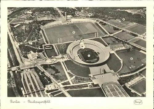 Berlin Fliegeraufnahme Reichssportfeld Kat. Berlin