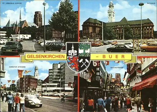 Gelsenkirchen Buer Wappen Autos Hochstrasse  Kat. Gelsenkirchen