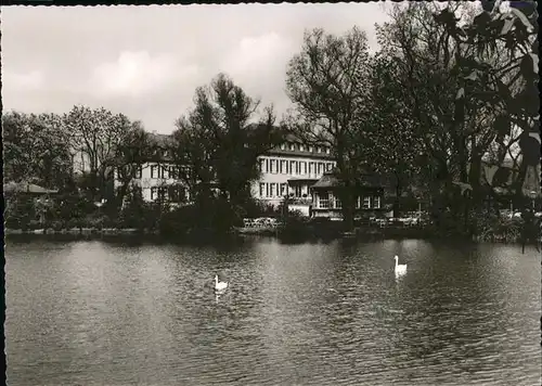 Gelsenkirchen Buer Schloss Berge Schwaene  Kat. Gelsenkirchen