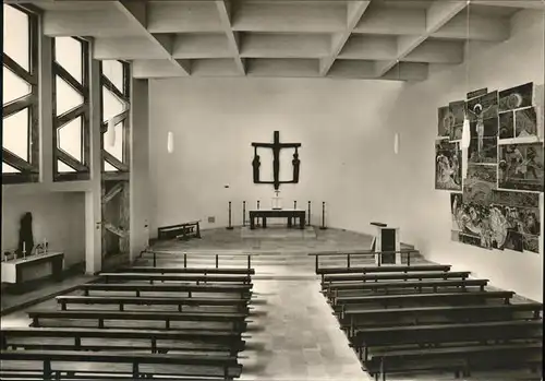 Berlin Hansaviertel Kirche St. Ansgar innen Kat. Berlin