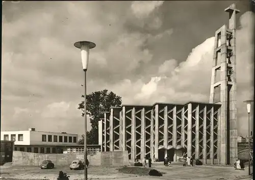 Berlin Kirche St.Ansgar Hansaviertel Autos Kat. Berlin