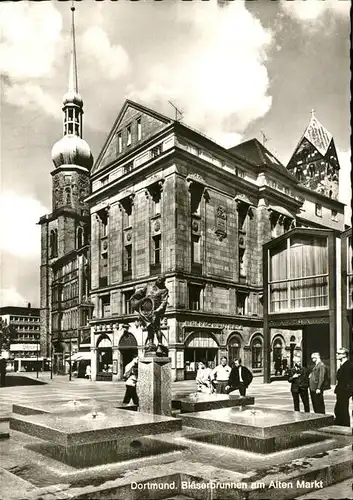 Dortmund Blaeserbrunnen am alten Markt  Kat. Dortmund