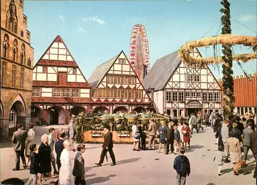 Dortmund Bundesgartenschau Euroflor Fachwerk Riesenrad 1969 Kat. Dortmund