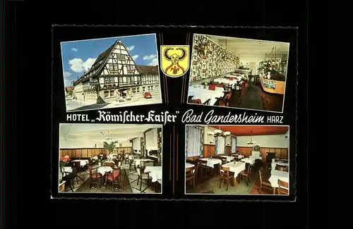 Bad Gandersheim Hotel Roemischer Kaiser Wappen Fachwerk Kat. Bad Gandersheim