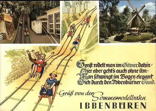 Ibbenbueren Sommerrodelbahn Maerchenwald Zeichnung Kat. Ibbenbueren