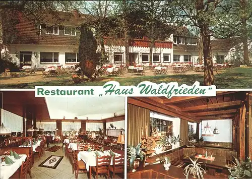 Duelmen Gasthaus Waldfrieden Wildpark Knepper Kat. Duelmen