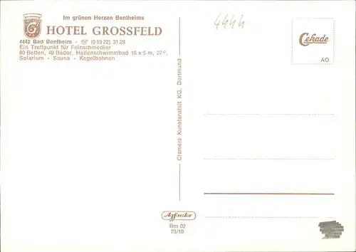 Bad Bentheim Hotel Grossfeld Kat. Bad Bentheim