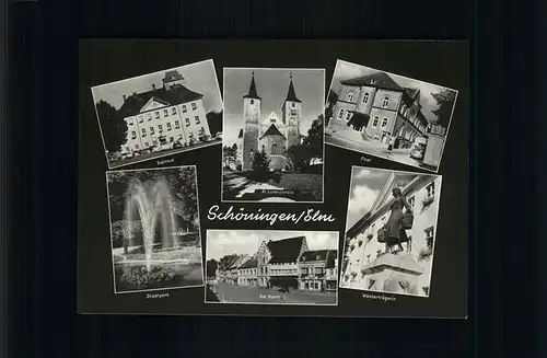 Schoeningen St. Lorenzkirche Brunnen Kat. Schoeningen