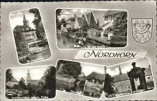 Nordhorn an der Vechte oelmuehle Klosterruine St. Augustinus Kat. Nordhorn
