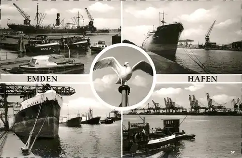Emden Ostfriesland Moewen Hafen Schiff / Emden /Emden Stadtkreis