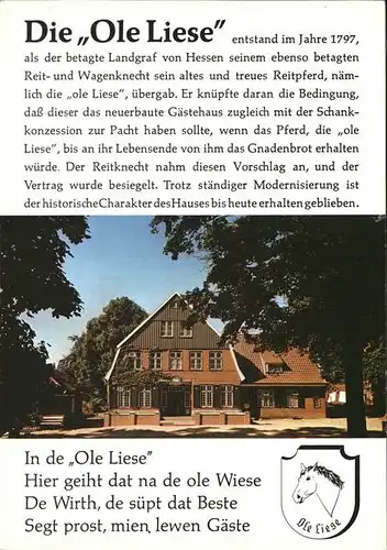 Panker Historisches Gasthaus Olle Liese Kat. Panker