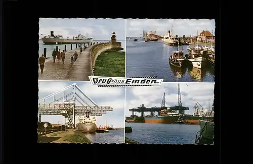 Emden Ostfriesland Hafen Schiffe / Emden /Emden Stadtkreis