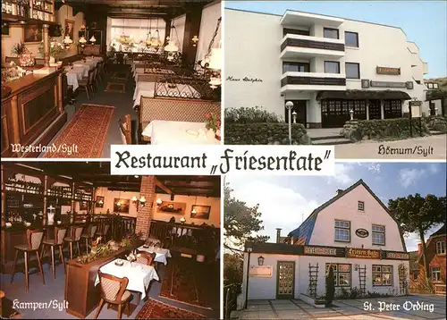 St Peter-Ording Restaurant Friesenkate / Sankt Peter-Ording /Nordfriesland LKR