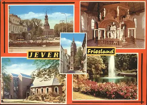 Jever Kirche Park Springbrunnen Kat. Jever