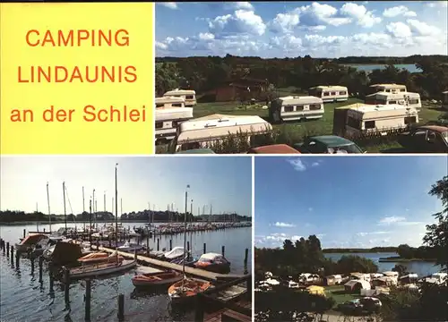 Schlei See Camping Lindaunis Hafen Kat. Schleswig