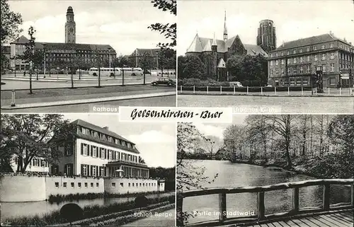 Gelsenkirchen Buer Kirche Rathaus Schloss Berge Stadtwald Kat. Gelsenkirchen