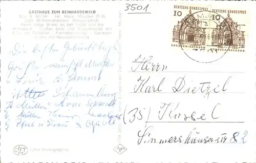 Wilhelmshausen Gasthaus Zum Reinhardswald / Fuldatal /Kassel LKR