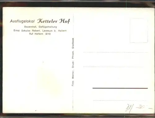 Haltern Ausflugslokal Ketteler Hof / Haltern am See /Recklinghausen LKR