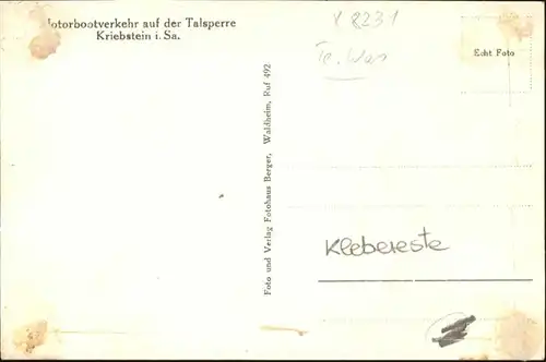 Kriebstein Talsperre / Kriebstein /Mittelsachsen LKR