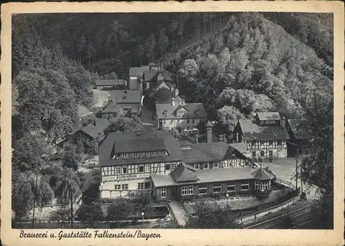 Falkenstein Ludwigsstadt Brauerei-Gaststaette Falkenstein / Ludwigsstadt /Kronach LKR