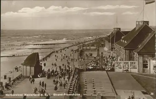 Westerland Sylt Strand-Promenade / Westerland /Nordfriesland LKR