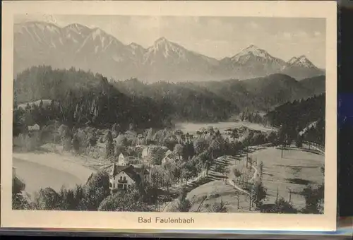 Bad Faulenbach Allgaeu / Fuessen /Ostallgaeu LKR