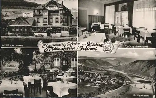 Trittenheim Mosel Cluesseraths Hotel zur Kronze Weinrestaurant  / Trittenheim /Bernkastel-Wittlich LKR