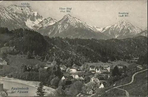 Faulenbach Fuessen Vilser Koegl Rossberg Schlicke / Fuessen /Ostallgaeu LKR