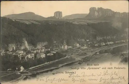 Postelwitz Sendigs Villa Quisisana Saechsische Schweiz / Bad Schandau /Saechsische Schweiz-Osterzgebirge LKR