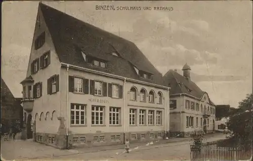 Binzen Baden Schulhaus Rathaus / Binzen /Loerrach LKR
